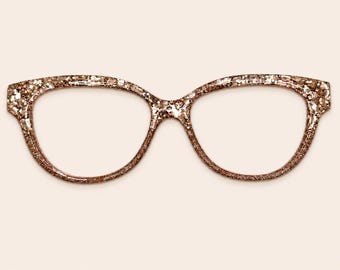 Adornos magnéticos de caramelo con leche para gafas, como gafas de pareja.