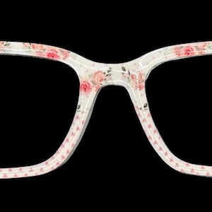 Rose & Heart Magnetic Eyewear Toppers for Pair Frames