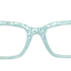Icy Blue Glacier Magnetic Eyeglass Toppers for Eyewear Such as Pair.