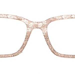 Burlap and Lace Magnetic Eyewear Toppers for Pair Glasses for Weddings or Special Occasions.