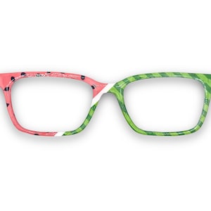 Summer Fun Watermelon Magnetic Eyewear Toppers for Eyeglasses such as Pair.