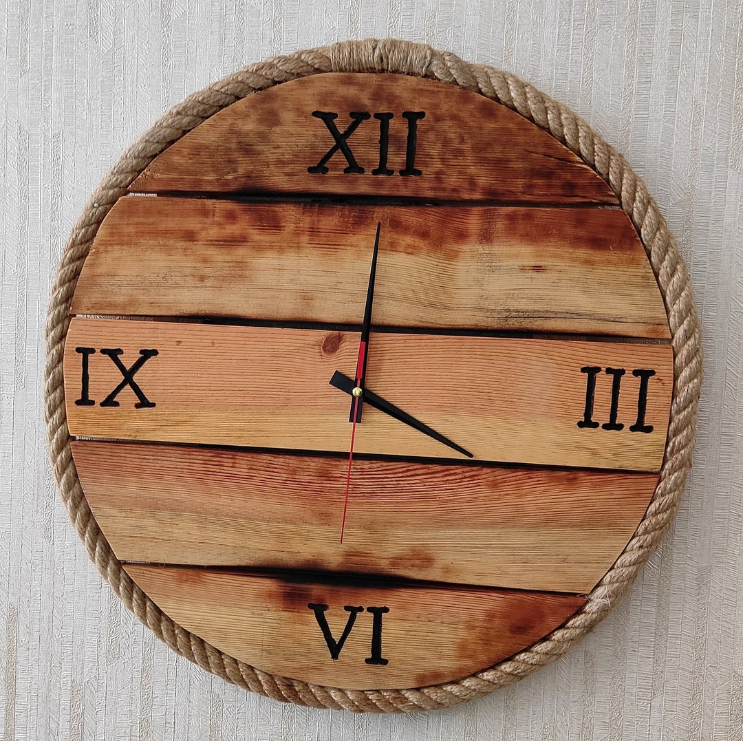 Solid Wood Clock Frame Clock Clock for Wall 197 50 Cm Etsy