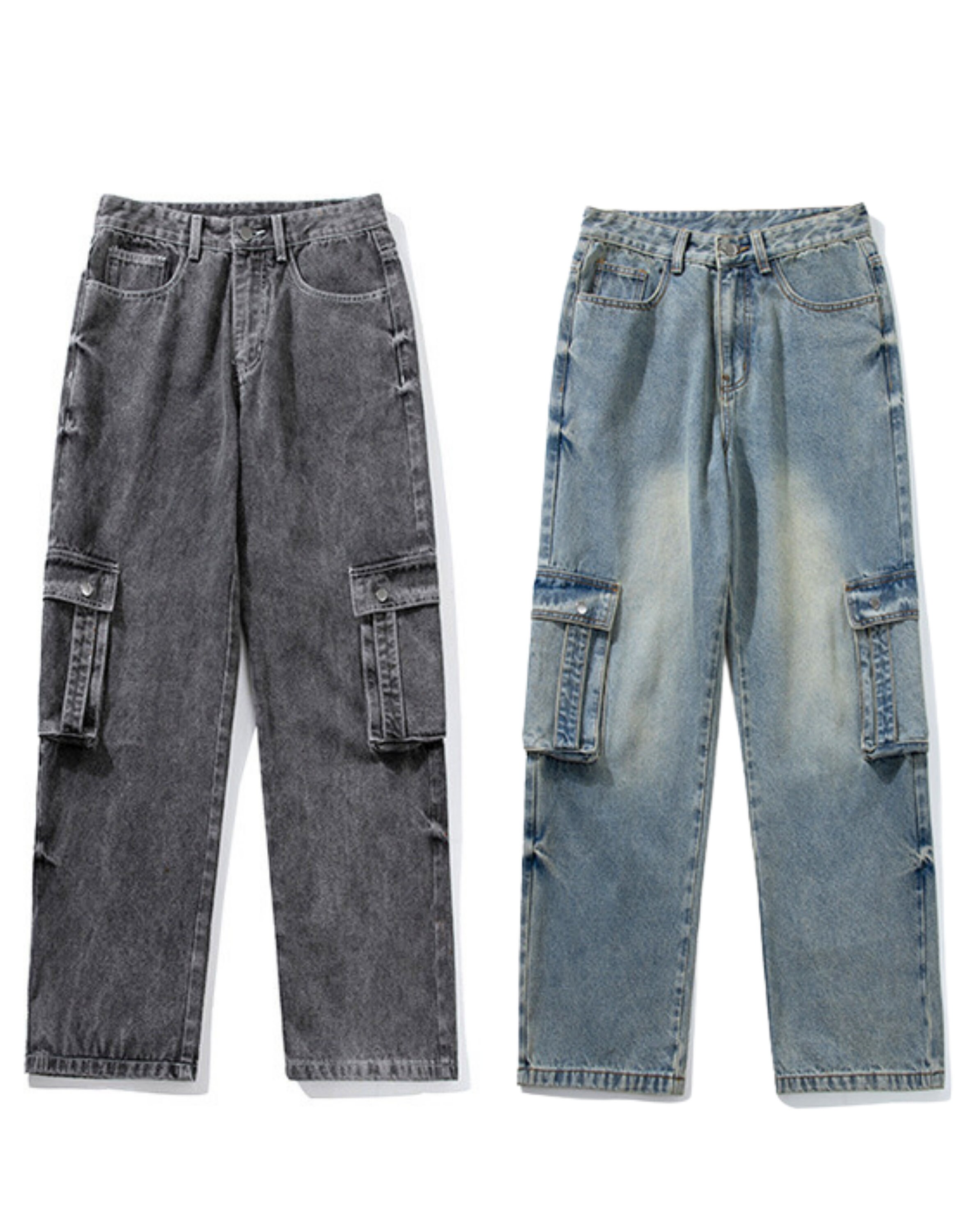 MENS CARGO JEANS Pants, Premiumquality Jeans Baggy Wild Leg Men Jeans ...