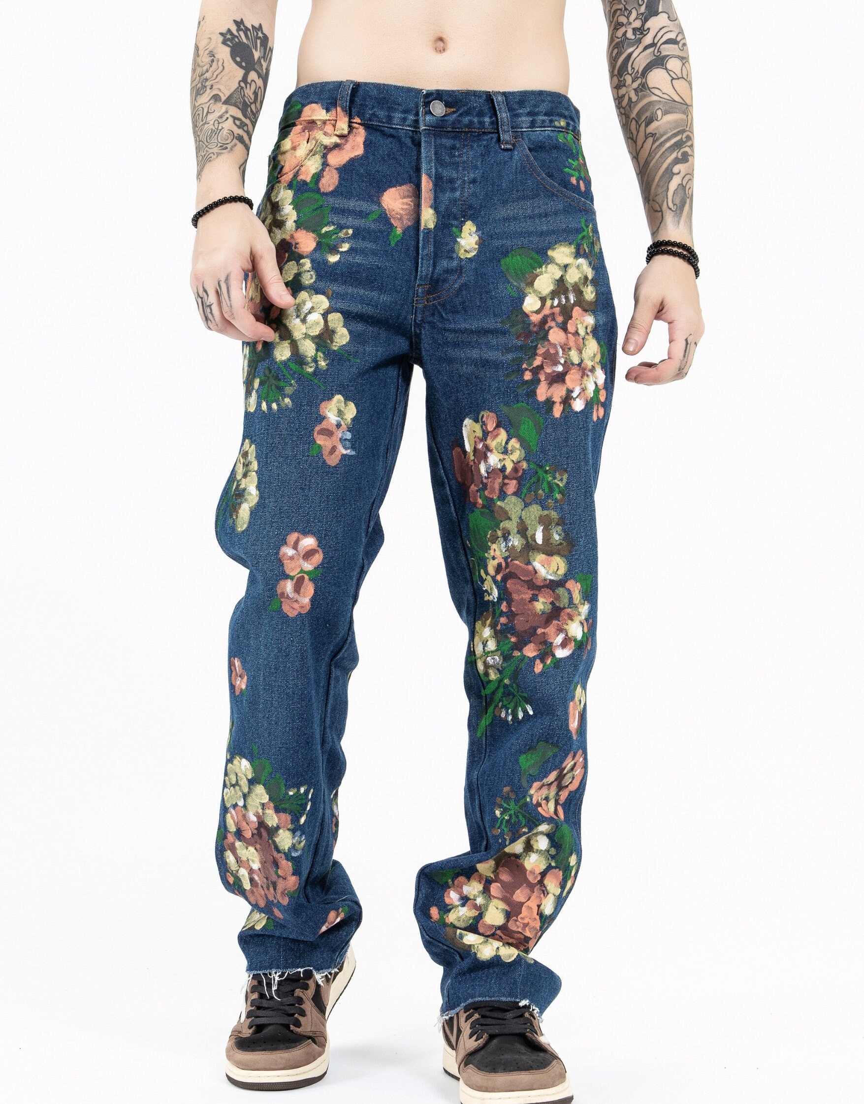 Floral Embroidered Jeans -  Canada