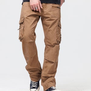 PANTALONES CARGO, Pantalones de calle, Pantalón casual de corte recto y relajado, uso perfecto tanto para hombres como para mujeres, ropa casual imagen 5