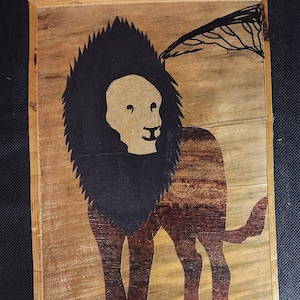 Pittura foglia di banana / arte africana