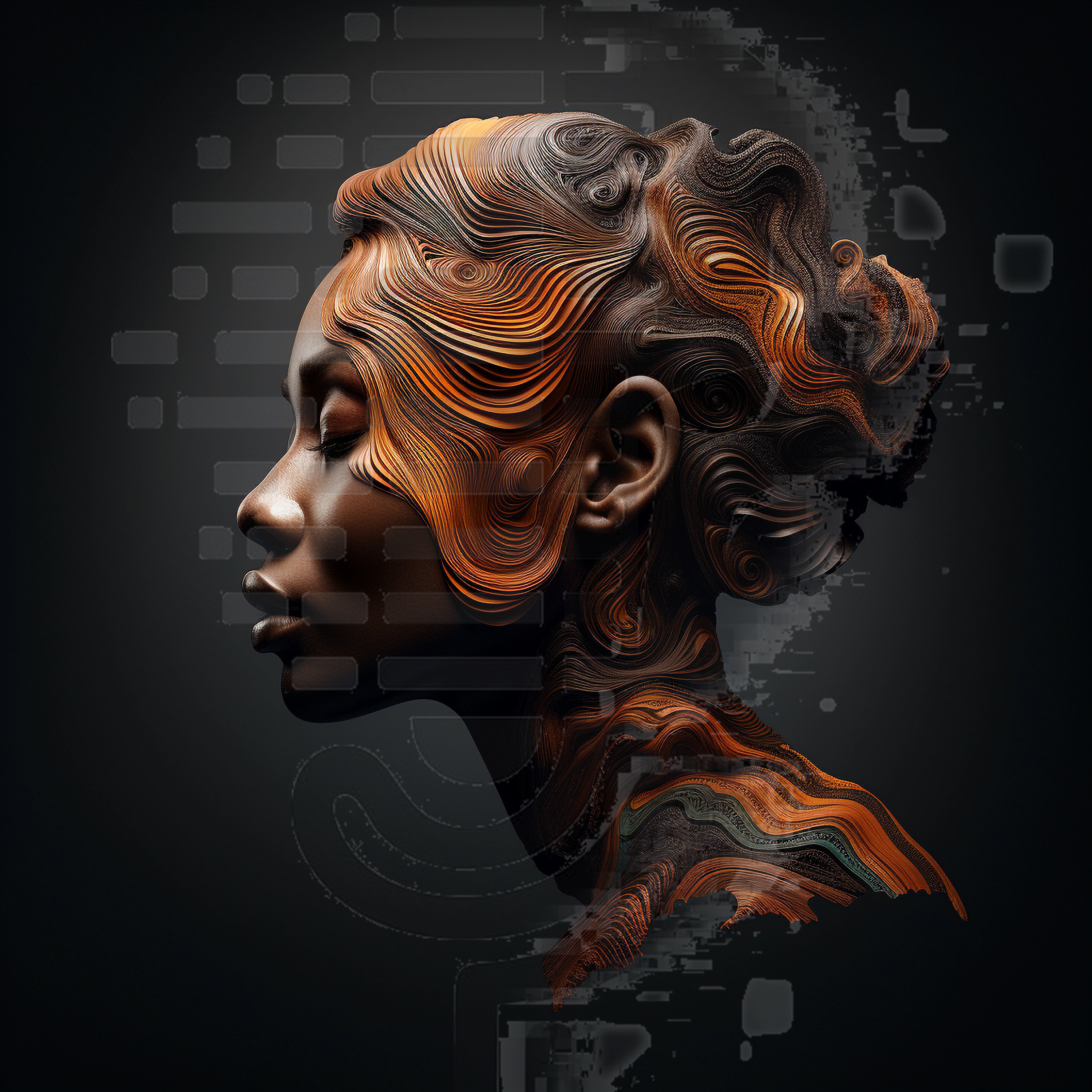 African Abstract Culture Experience | Digital Art - Etsy