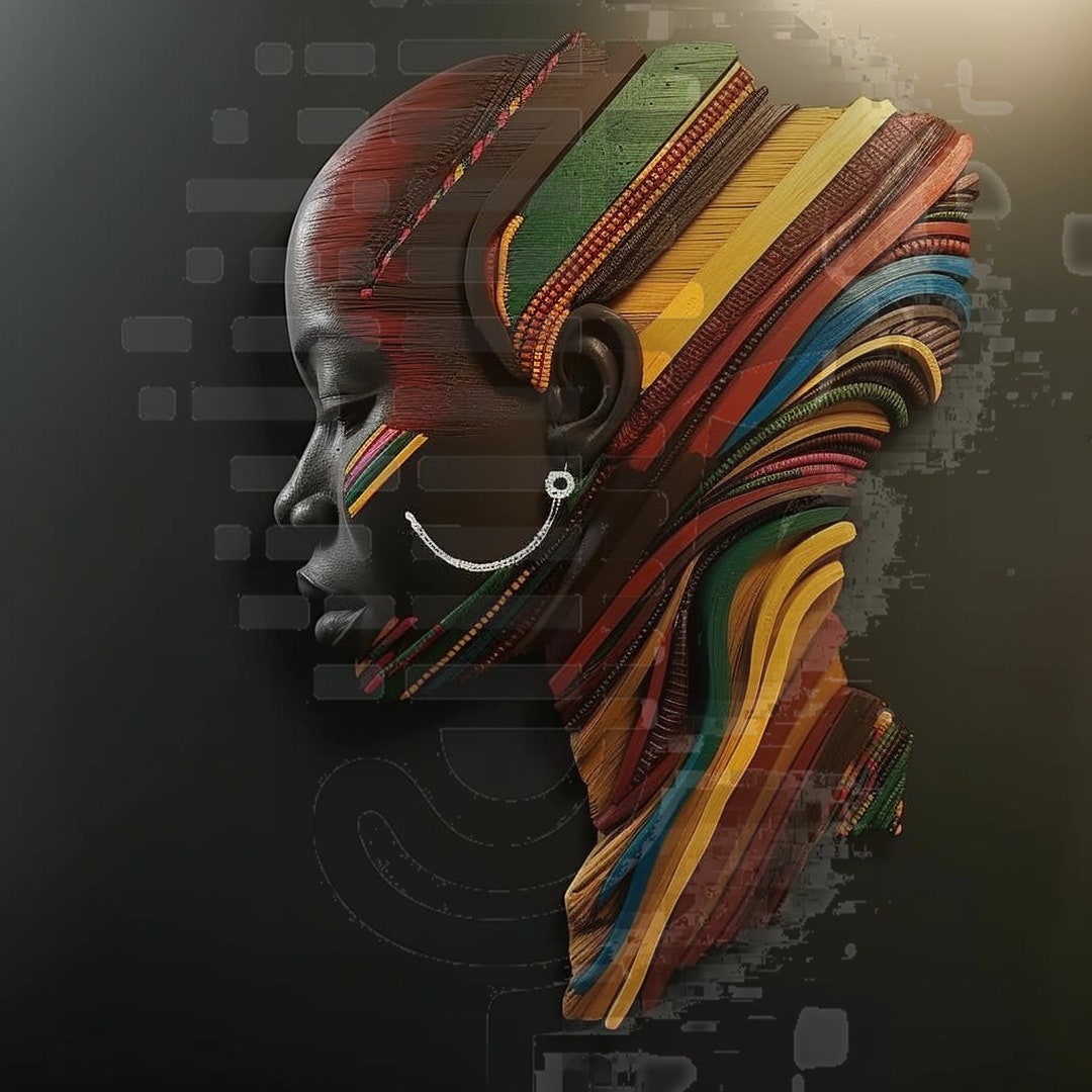 African Abstract Culture Experience | Digital Art - Etsy
