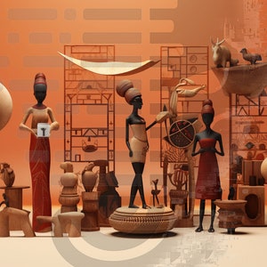 The African MarketPlace Collection | African Art | Digital Download