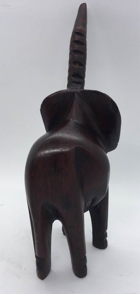 木製象の彫刻 ダークブラウン アフリカンアート | 木製象 | ダークブラウン - Etsy 日本
