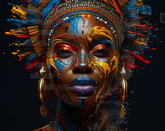 African Abstract Cultural Experience | Digital Art - Etsy