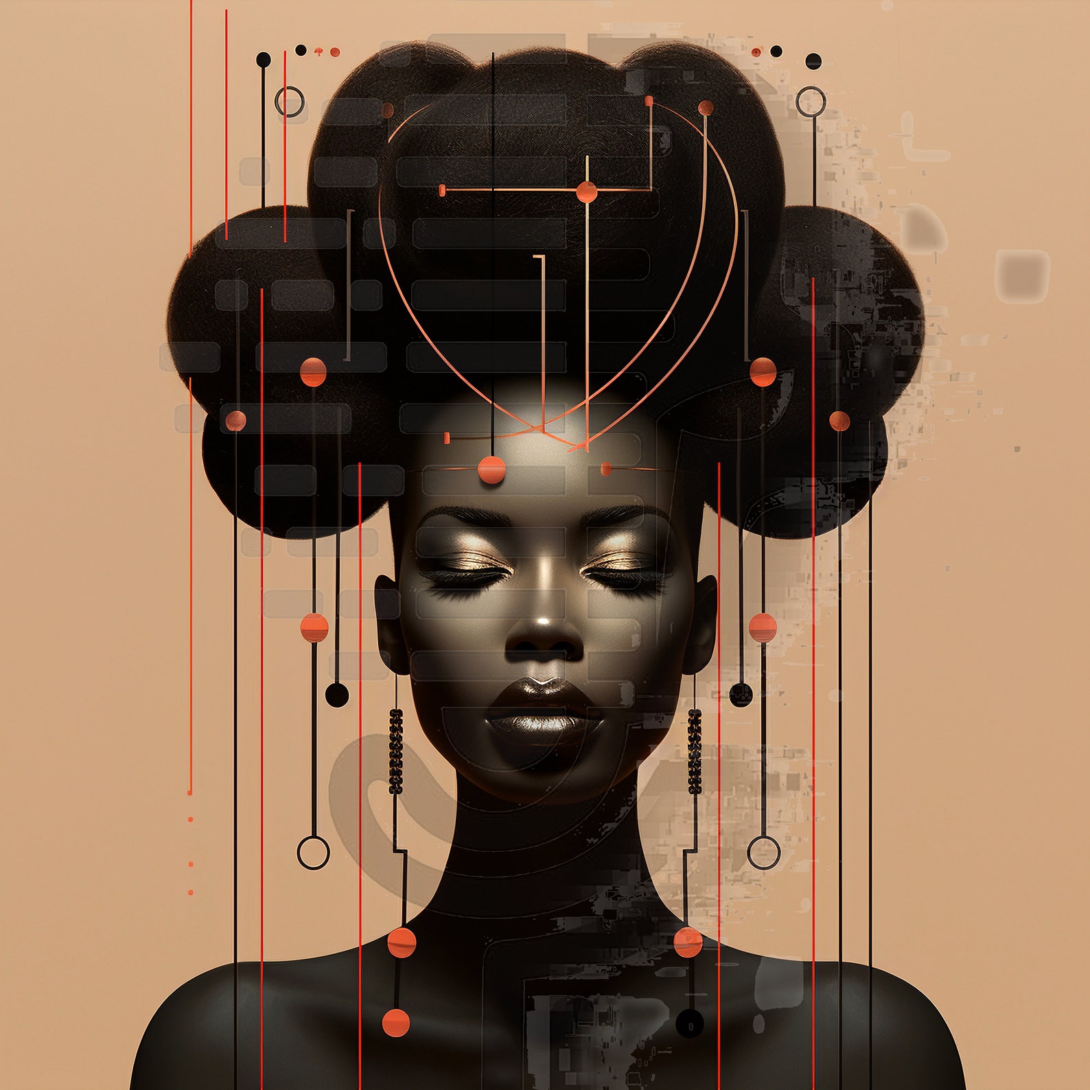 African Abstract Cultural Experience | Digital Art - Etsy