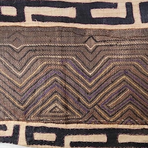 Authentic Kuba Cloth | African Art | FREE SHIPPING