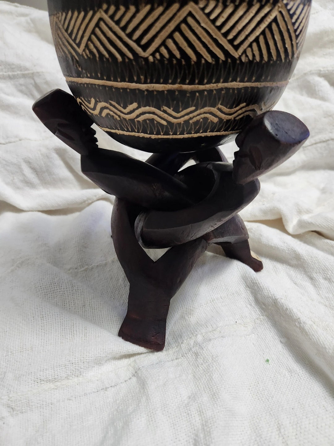 African Art | 3 Headed Unity Statue | FREE SHIPPING - Etsy