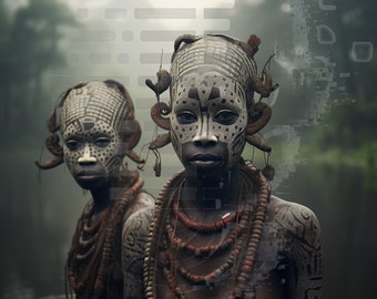African Abstract Cultural Experience | Digital Art - Etsy