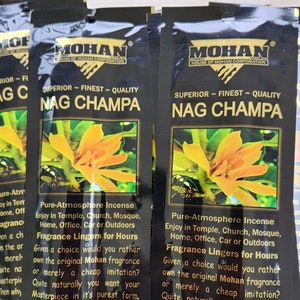 Nag Champa | 20pks | 200ea Mohan Charcoal Incense Sticks