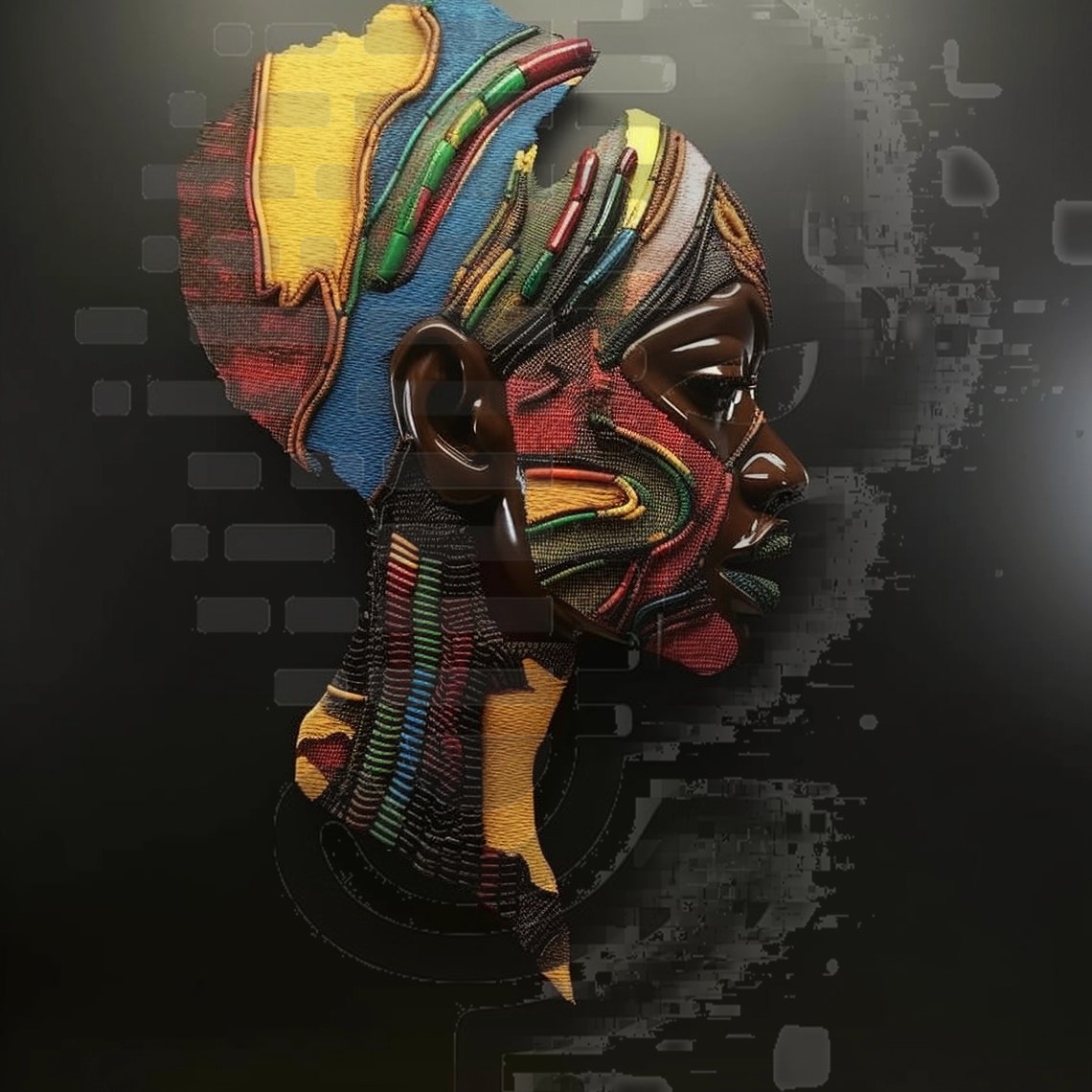 African Abstract Cultural Experience | Digital Art - Etsy