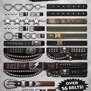 All-in-One Belt Pack – UV Maps (Punk, Military, Hearts & Stars)
