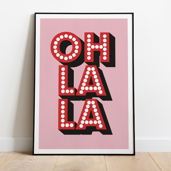 Oh La La Poster - Etsy