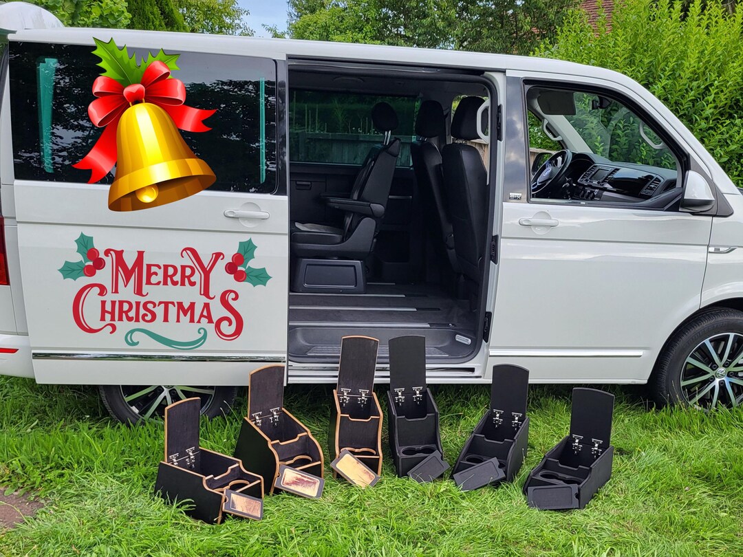 Black Center Console VW T5 T6 T6.1. for Swivel Seat, Standard & XXL ...