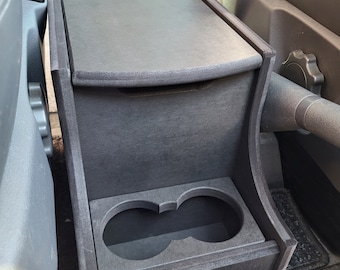 VW Maxi center console T5 T6 T6.1 30 cm storage space with storage compartment, mobile phone holder and cup holder 85 mm VW Multivan California