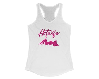 Camiseta de tirantes con espalda de nadador y sexy hotwife