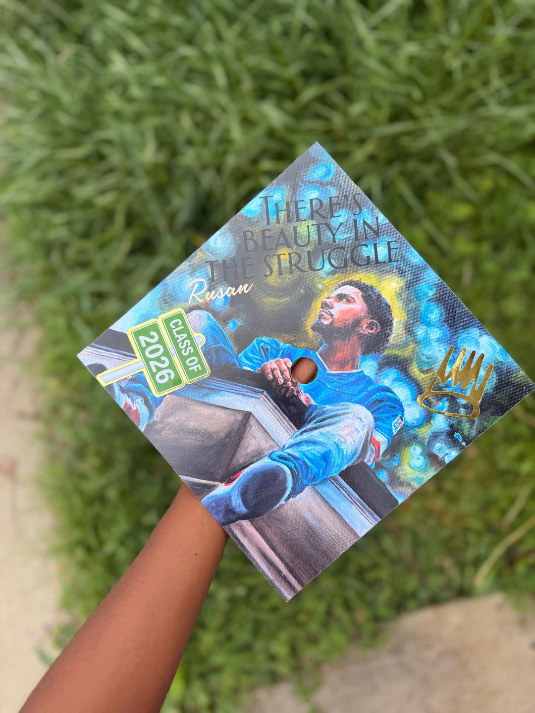 J Cole Graduation Cap Topper - Etsy