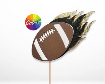 Football Centerpiece Sticks - Boys Birthday Party Decoration - Football Sport Theme Décor