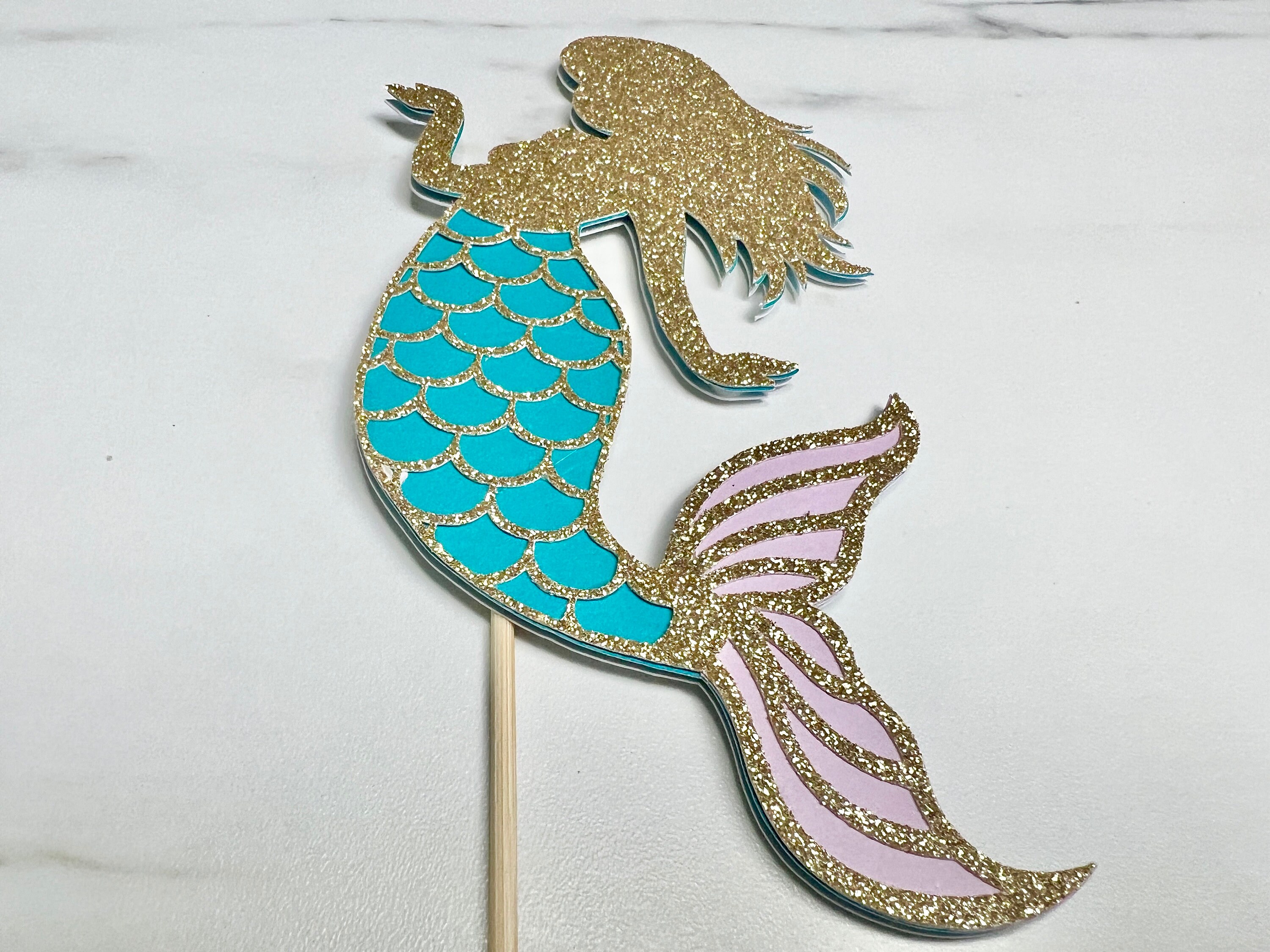 Mermaid Party Centerpiece 4-piece Set Mermaid Birthday Centerpiece Mermaid Party Decor ...