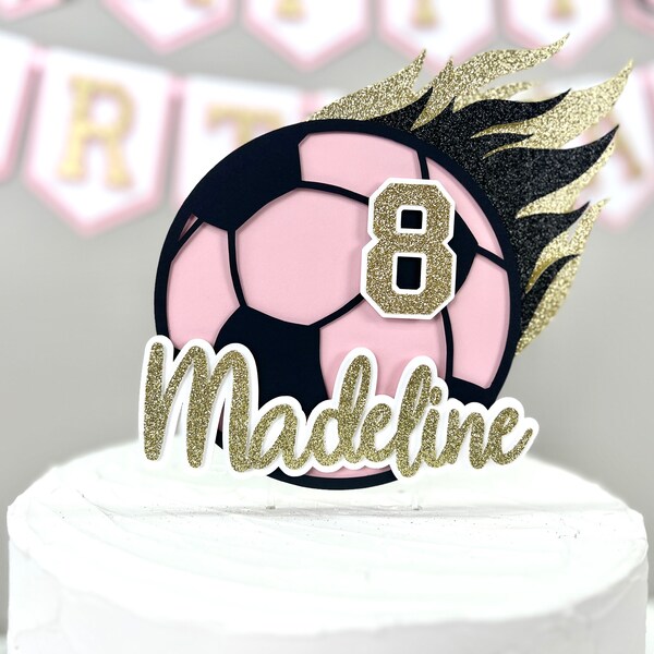 Soccer Cake Topper Etsy
