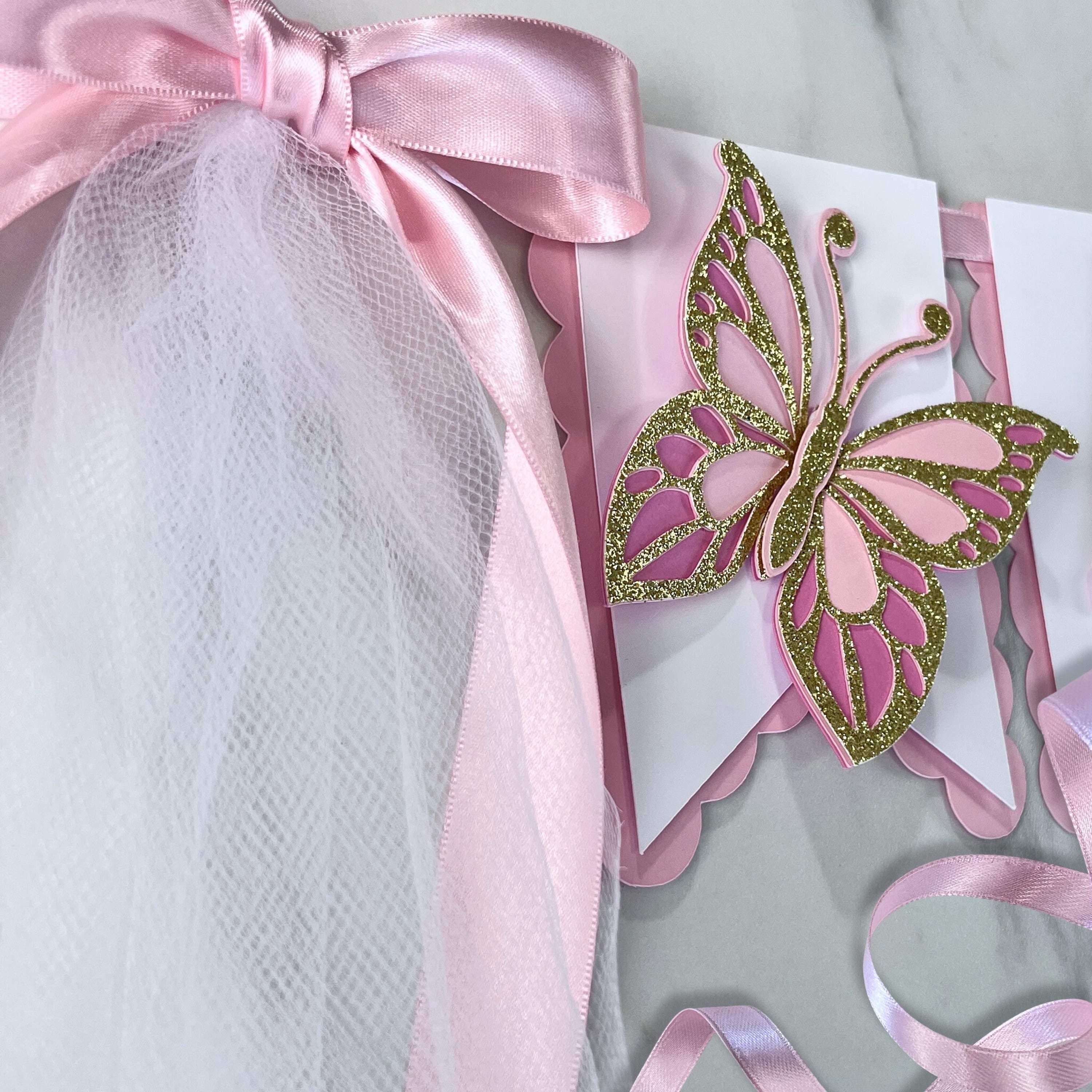 "Butterfly One" High Chair Banner - 1st Birthday Party Decor For Girls, Cake Smash Photo Prop