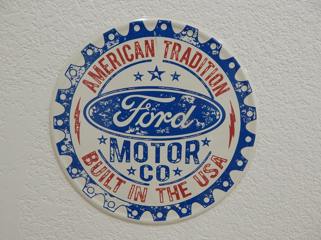 Ford Motor Co Built in USA Vintange Style Metal Sign - Etsy