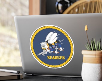 Seabees Vinyl Decals 4 sizes Seabee Sticker