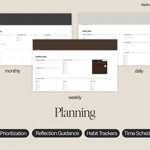 Notion Template | All in One Notion Planner | Simple Notion Planner | Notion Personal Agenda | Digital Planner | Ultimate Notion Calendar image 4