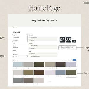 Notion Template | All in One Notion Planner | Simple Notion Planner | Notion Personal Agenda | Digital Planner | Ultimate Notion Calendar image 3