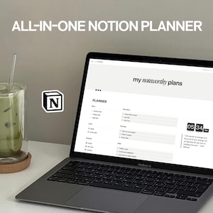 Notion Template | All in One Notion Planner | Simple Notion Planner | Notion Personal Agenda | Digital Planner | Ultimate Notion Calendar image 1