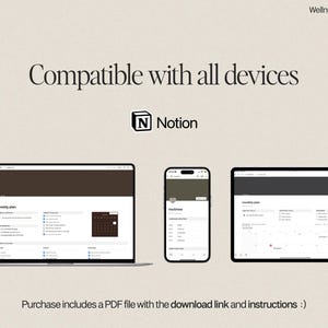 Notion Template | All in One Notion Planner | Simple Notion Planner | Notion Personal Agenda | Digital Planner | Ultimate Notion Calendar image 9