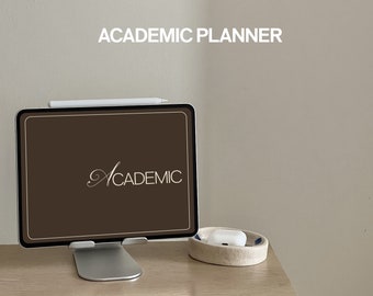 Academische digitale planner | Studentenplanner voor GoodNotes, Notability | Digitale planner zonder datum | Academisch dagboek | Minimalistische iPad-planner