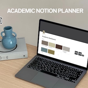 Academic Notion Planner | Student Notion Template | Simple Notion Planner for School, University & College | Semester Notion Template