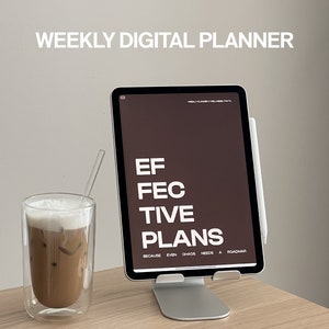 Weekly Digital Planner | Weekly Planner for GoodNotes, Notability etc. | Undated Digital Planner | Weekly & Daily Planner for iPad, Tablet