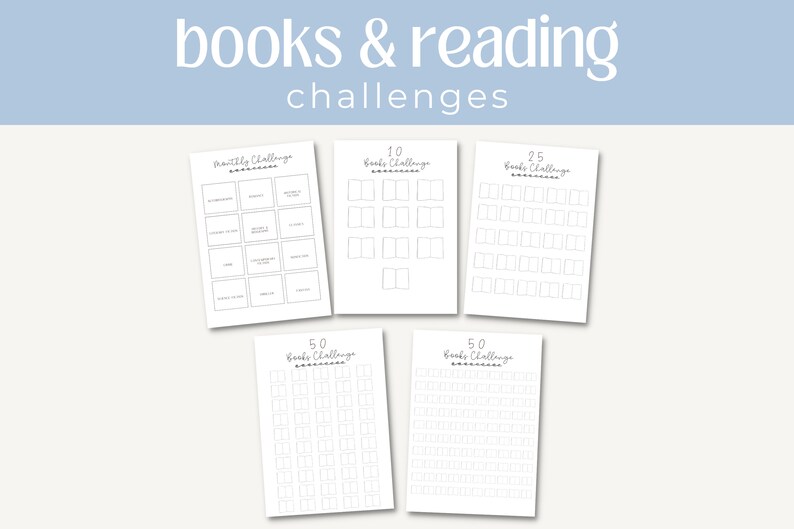 Reading Planner Printable Printable Reading Planner Journal Reading ...