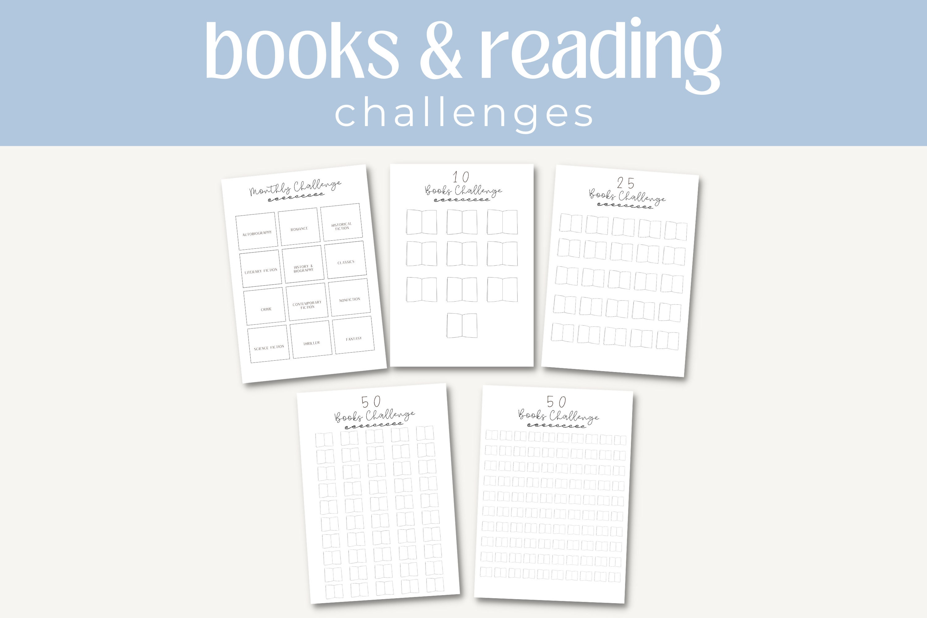 Reading Planner Printable Printable Reading Planner Journal Reading ...