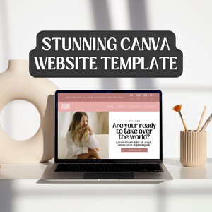 Plantillas de sitios web de Canva / Sitio web de Canva / Plantilla de página de destino Canva / Diseño de sitios web Canva / Sitios web de Canva / Página de destino