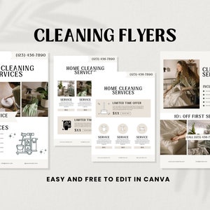 Cleaning Business Flyer Template | Small Business Flyers | Business Flyers | Cleaning Services | Cleaning Business | Housekeeping Flyer