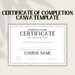 Printable Certificate of Completion | Certification of Completion ...