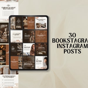 Bookstagram Graphics | Bookstagram Template | Instagram Template | Bookstagram Post | Bookstagram Canva | Bookish Templates