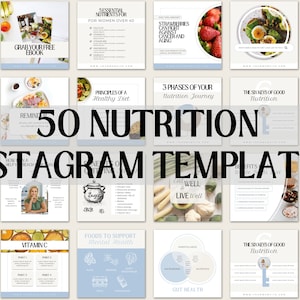 Nutrition Instagram Template Canva | Nutrition Instagram | Instagram Post Templates Nutrition | Instagram Template Nutrition