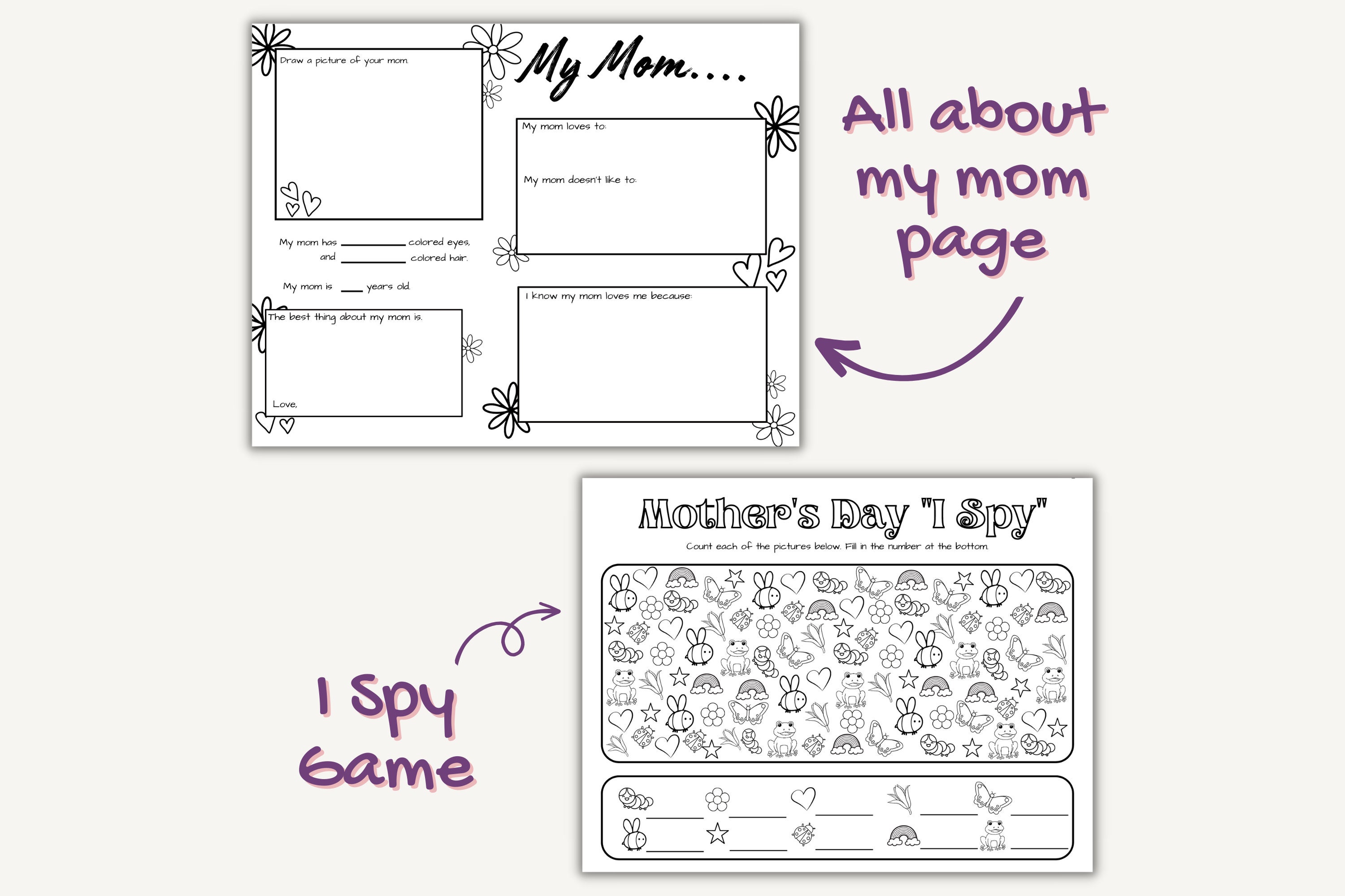 Mother's Day Activities Printables | Mother's Day Printable Activities ...