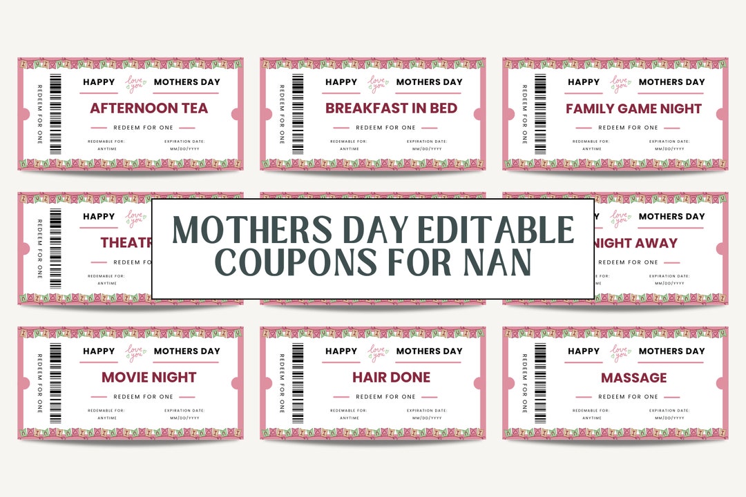 Mothers Day Coupons Mothers Day Coupon Book Mothers Day Coupons Mothers Day Coupons Mothers Day Coupon Book Mothers Day Coupons