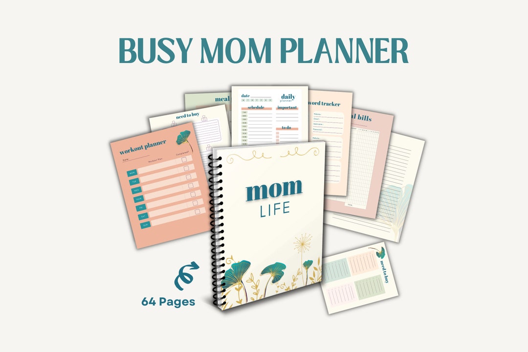 Printable Mom Daily Planner | Mom Daily Planner | Planner Printable Mom ...